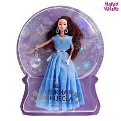 Кукла-модель шарнирная «Снежная принцесса», с аксессуаром, голубое платье 6954246