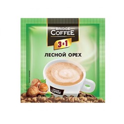 «Bridge Coffee», напиток кофейный 3 в 1 с ароматом лесного ореха, 20 г (упаковка 40 шт.) KDV