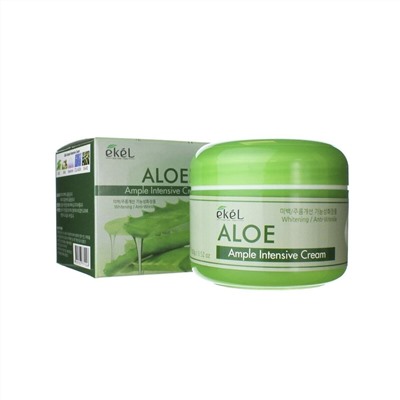 КРЕМ АМПУЛЬНЫЙ ДЛЯ ЛИЦА С ЭКСТРАКТОМ АЛОЭ ВЕРА AMPLE INTENSIVE CREAM ALOE, 100гр EKEL