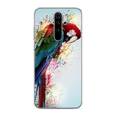 Силиконовый чехол Яркий какаду на Xiaomi Redmi Note 8 Pro