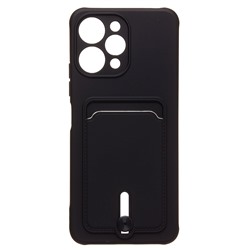 Чехол-накладка - SC304 с картхолдером для "Xiaomi Redmi 12" (black)