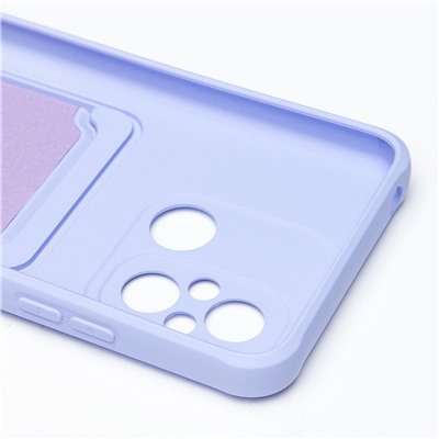 Чехол-накладка - SC304 с картхолдером для "Xiaomi Poco C55/Redmi 12C" (dark violet)