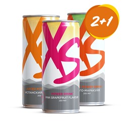 XS™ Power Drink Апельсин + Манго + Грейпфрут 2+1 жиынтығы