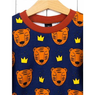 Пижама для мальчика Baby Boom КС14/4-И Тигры + короны терра