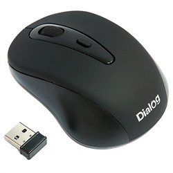 Мышь оптическая беспроводная Dialog Pointer MROP-05U (black)