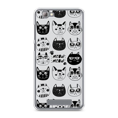 Силиконовый чехол Meow art на ZTE Blade A610