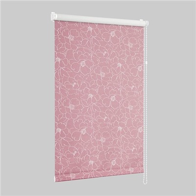 Рулонная штора ролло "Сантайм Металлик Камелия", розовый  (df-200349-gr)