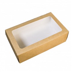 Коробка картонная для макарун на 12 шт Крафт