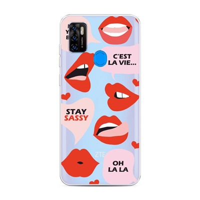 Силиконовый чехол Stay sassy на ZTE Blade A7s 2020