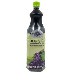 Напиток с соком без сахара Виноград Gaya Farm Woongjin, Корея, 1,5 л Акция