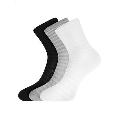 Комплект хлопковых носков в полоску (3 пары)