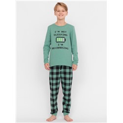 Пижама для мальчика Cherubino CSJB 50095-35 Хаки