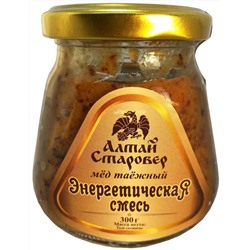 Мёд "Энергетическая смесь" с курагой,черносливом и грецким орехом