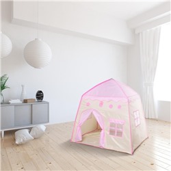 Палатка детская игровая «Домик» розовый 130×100×130 см 5202422