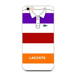 Силиконовый чехол Lacoste полосатое поло 2 на iPhone 6 Plus/6S Plus