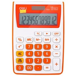 Калькулятор 12 разрядов E1122/OR 86х28,5х119 мм оранжевый (1189222) Deli