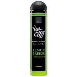 Гель для душа 4 в 1 CLIFF LEMON BREEZE Летний Бриз, лемонграсс 300 мл