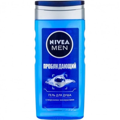 Гель для душа NIVEA MEN Пробуждающий 2в1с морскими минералами (250мл) (80800)