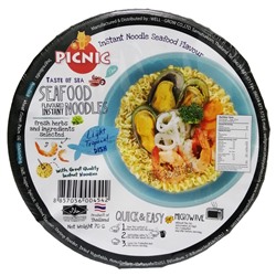 Лапша б/п со вкусом морепродуктов Picnic (чашка), Таиланд, 70 г Акция