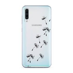 Силиконовый чехол Летящие одуванчики на Samsung Galaxy A50