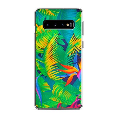 Силиконовый чехол Летние узоры 2 на Samsung Galaxy S10