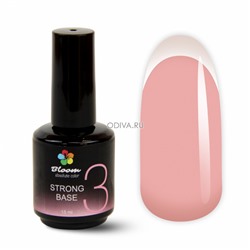 Bloom, Absolute color - жесткая база для гель-лака Strong (светлый розовый №3), 15 мл