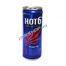 Энергетический напиток  Hot 6 (ХотСикс) Lotte Корея 250 мл Акция