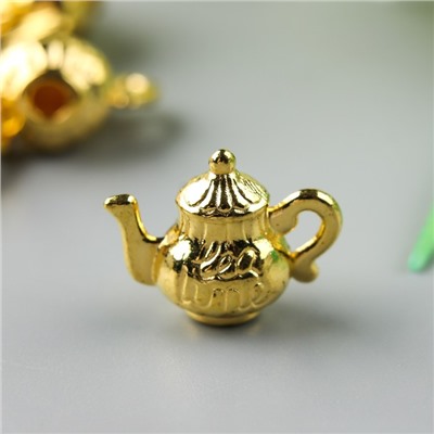 Декоративный элемент "Чайник", цвет золото