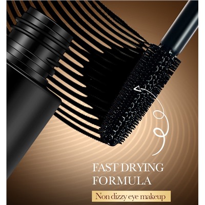 Тушь для ресниц объем, длина и подкручивание Sadoer 4D Long Volume Curling Mascara