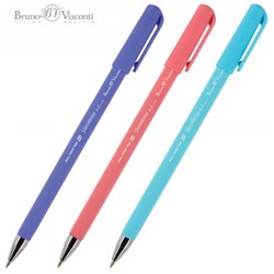 Ручка шариковая 0.5 мм "SlimWrite.JOY" синяя (3 цвета корпуса) 20-0053 Bruno Visconti