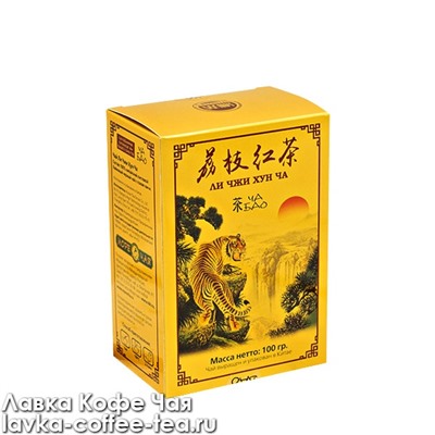 чай Ча Бао "Ли Чжи Хун Ча" с соком личи, картон 100 г.
