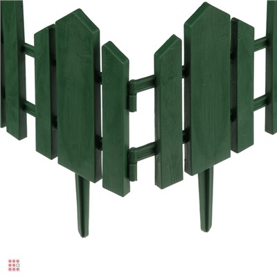 Заборчик декоративный "Чудный сад" (набор 5 секций), 34x4,5x19см