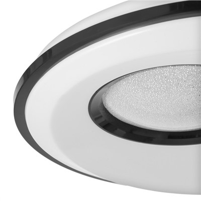 Светильник с ПДУ 1432/1BK LED 80Вт черный 49х49х10 см