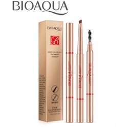 30%Автоматический карандаш для бровей BIOAQUA Double Plastic Pencil 0,4 гр. ТОН 011 черный