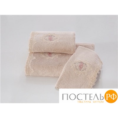 1010G10059179 Полотенце Soft сotton DESTAN пудра 50X100