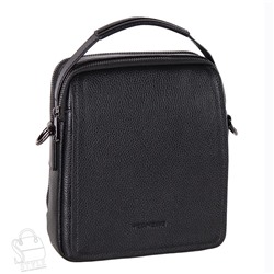 Сумка мужская кожаная 9913-2H black  Heanbag  в Новосибирске