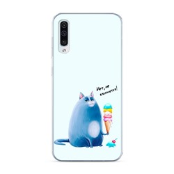 Силиконовый чехол Нет, не слипнется! на Samsung Galaxy A50