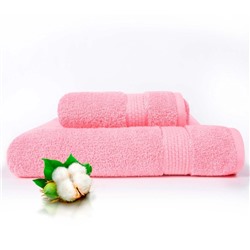 Полотенце махровое банное Туркмения PT0819 Розовое