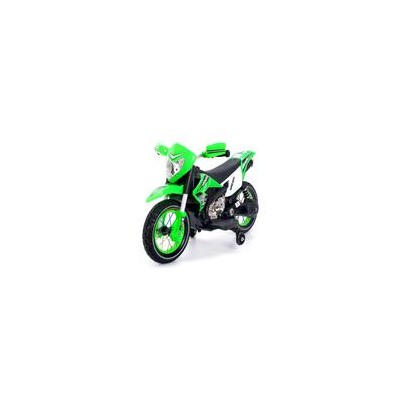 Электромотоцикл «Кросс», пневматические колеса, цвет зелёный 5166224