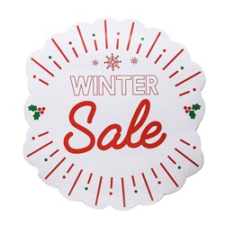 Наклейки для витрин Winter sale, 60 х 80 см