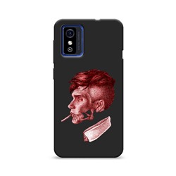 Матовый силиконовый чехол Smoking Tommy на ZTE Blade L9