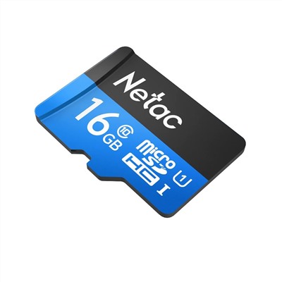 Карта флэш-памяти MicroSD 16 Гб Netac P500  Standard  UHS-I (90 Mb/s) без адаптера (Class 1class 10)