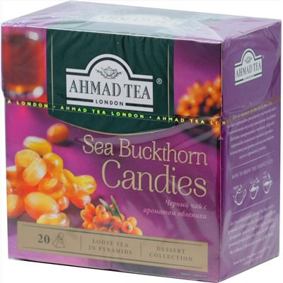 AHMAD TEA. Desserts Collection. Sea buckthorn карт.пачка, 20 пирамидки