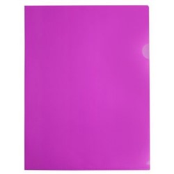 Папка-уголок (плотная) Double Neon DNECPINK 0.18мм розовый (1481125) Бюрократ