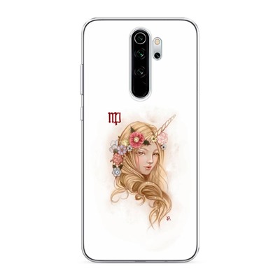 Силиконовый чехол Дева прическа на Xiaomi Redmi Note 8 Pro