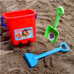 Набор для игры в песке: ведро, совок, грабли, PAW PATROL Цвет МИКС, 530 мл 4185901