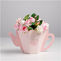 Коробка-переноска чайник «Расцветай» 39,4 х 25,4 см