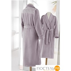 1013G10038116S Халат женский Soft cotton QUEEN лиловый S