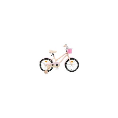 Велосипед 16" Graffiti Flower, цвет персиковый/розовый, набор стикеров-наклеек в комплекте 5267471