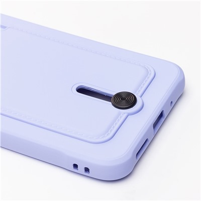 Чехол-накладка - SC304 с картхолдером для "Xiaomi Redmi 9C" (dark violet)